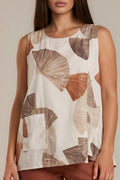 Top „Anya Fan Print“