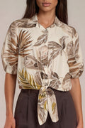Bluse „Anya Leaf Print“