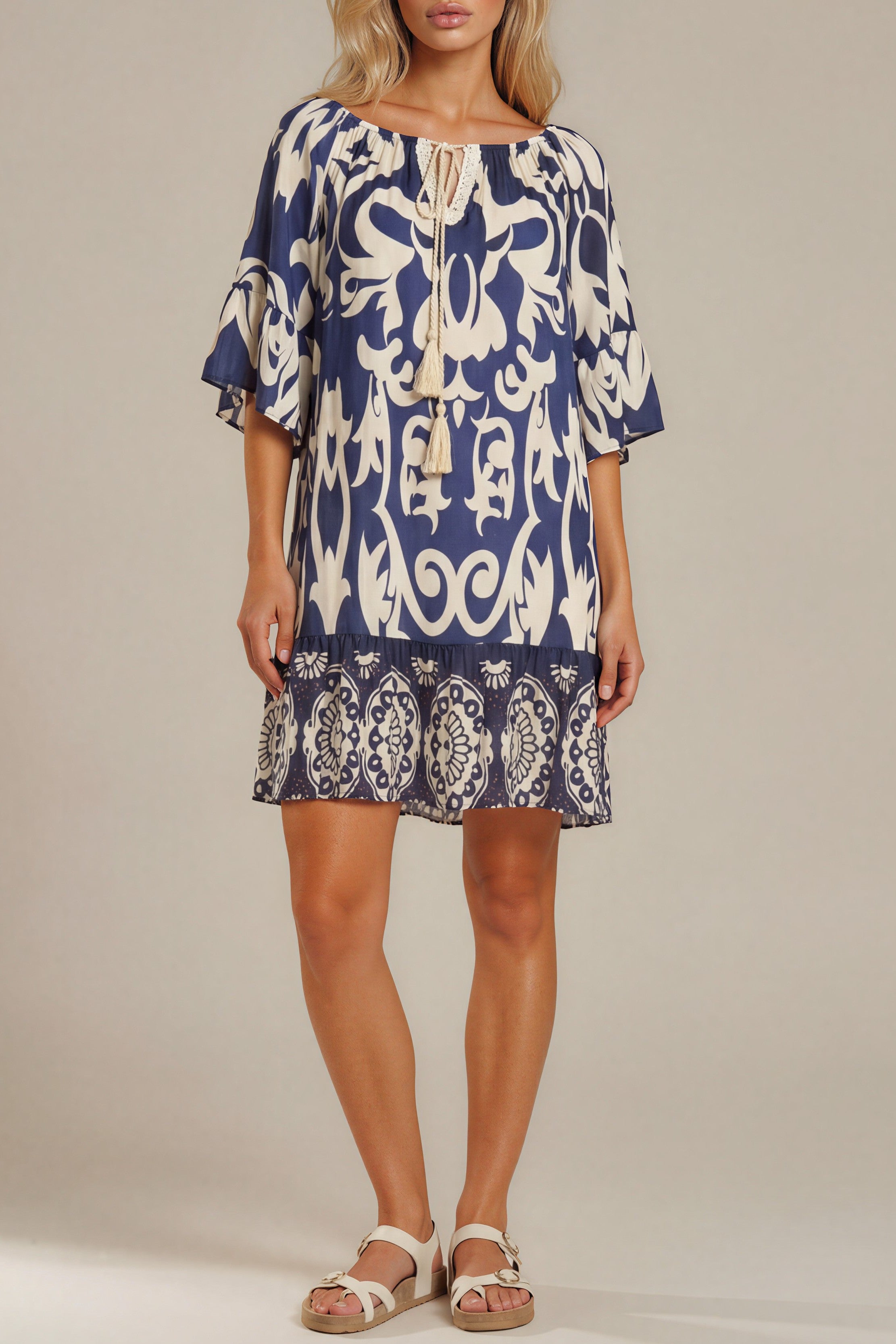 Kleid „Ruby Ornament Print“