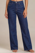 Wide-Leg Jeans in Dunkelblau