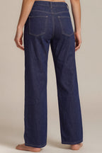 Wide-Leg Jeans in Dunkelblau