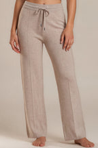 Weite Strickhose mit Tunnelzug