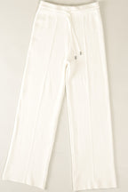 Weite Strickhose mit Tunnelzug