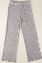 Weite Strickhose mit Tunnelzug