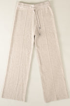 Weite Strickhose mit Tunnelzug