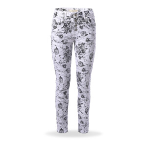 Jewelly Damen Jeans mit floralem Print by Lexxury -...