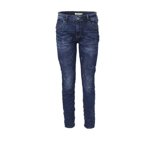 Jewelly Damen Jeans im Used Look 1527