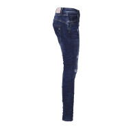Jewelly Damen Jeans im Used Look 1544