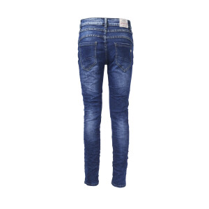 Jewelly Damen Jeans Five-Pocket im Crash-Look 1551