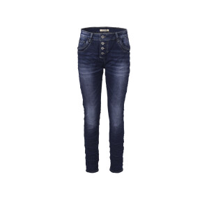 Jewelly Damen Jeans Five-Pocket im Crash-Look 1573