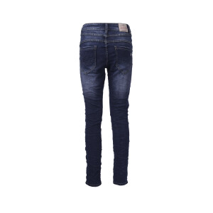 Jewelly Damen Jeans Five-Pocket im Crash-Look 1573