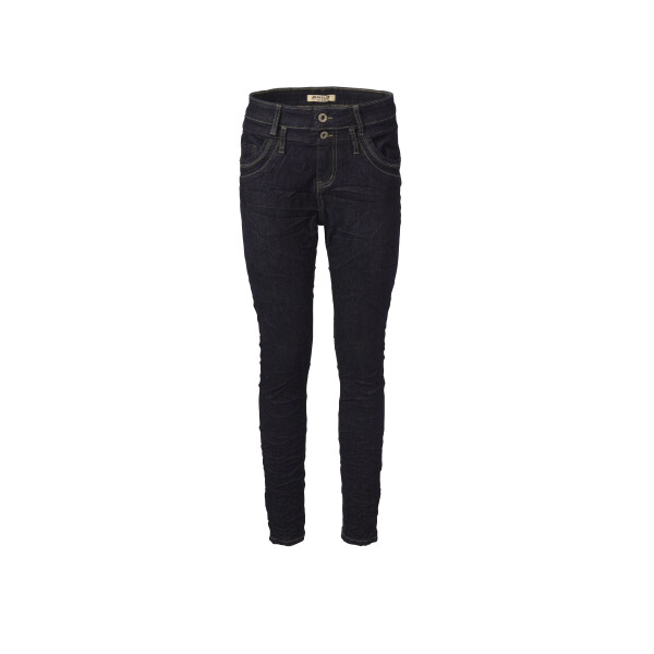 Jewelly Damen Jeans Five-Pocket im Crash-Look 1594