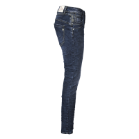 Jewelly Damen Jeans Five-Pocket im Crash-Look 