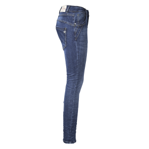 Jewelly Damen Jeans Five-Pocket im Crash-Look  XS/34