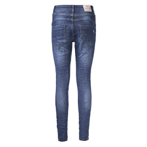 Jewelly Damen Jeans Five-Pocket im Crash-Look  XS/34
