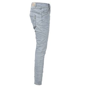 Jewelly Damen Stretch Jeans Five-Pocket-Jeans Boyfriend -Cut by Lexxury mit Reißverschluss… XL/42 Bleached-blau