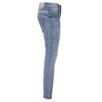 Jewelly Damen Stretch Jeans Five-Pocket-Jeans Boyfriend -Cut by Lexxury mit Reißverschluss…