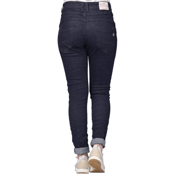Jewelly Damen Stretch Jeans Five-Pocket im Crash-Look | Boyfriend Hos,  44,90 €