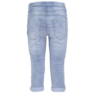 Jewelly Jogg Pants - Capri Jeans im Denim-Look mit elastischem Bündchen L/40