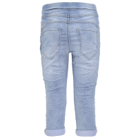 Jewelly Jogg Pants - Capri Jeans im Denim-Look mit elastischem Bündchen L/40