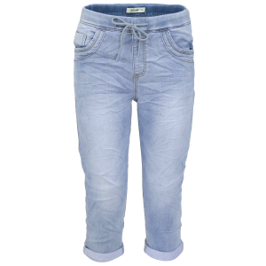 Jewelly Jogg Pants - Capri Jeans im Denim-Look mit elastischem Bündchen XL/42