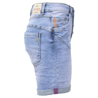  Jewelly Damen Jeans-Short Kurze Hose