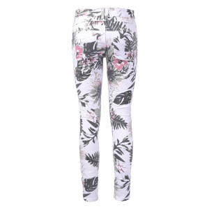 Jewelly Jeans mit Blumen-Print Weiß 2686