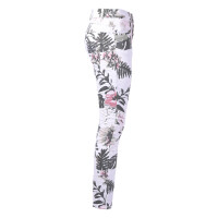 Jewelly Jeans mit Blumen-Print Weiß 2686