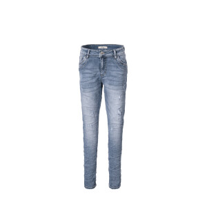 Jewelly Destroyed Damen Jeans im Used Look 26104